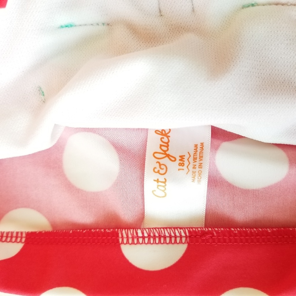 Cat & Jack polka dots one piece swimsuit - Picture 4 of 5